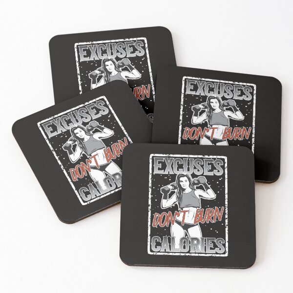 Item preview, gym art excuses don’t burn calories . designed and sold by Cardio Boutique.