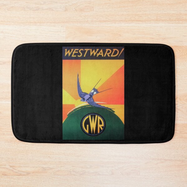 Item preview, Westward retro poster designed and sold by CorasPosters.