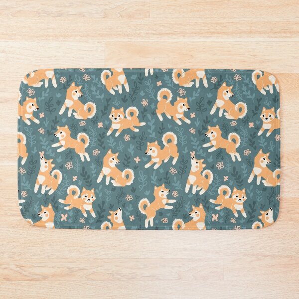 Item preview, Playful Shiba Inu Pattern designed and sold by DeKoro.