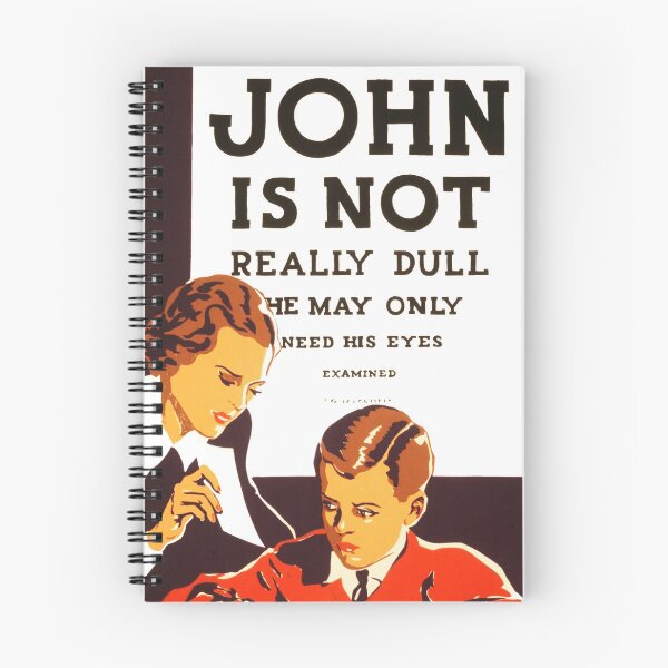 Item preview, JOHN IS NOT REALLY DULL He May Only Need His Eyes Examined WPA Federal Art Project designed and sold by retroposters.