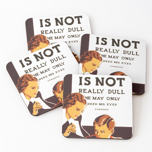 Item preview, JOHN IS NOT REALLY DULL He May Only Need His Eyes Examined WPA Federal Art Project designed and sold by retroposters.