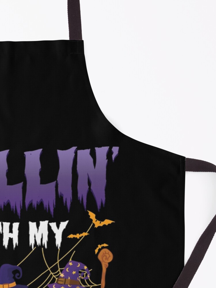 Alternate view of Chillin With My Witches Halloween Sloth Apron
