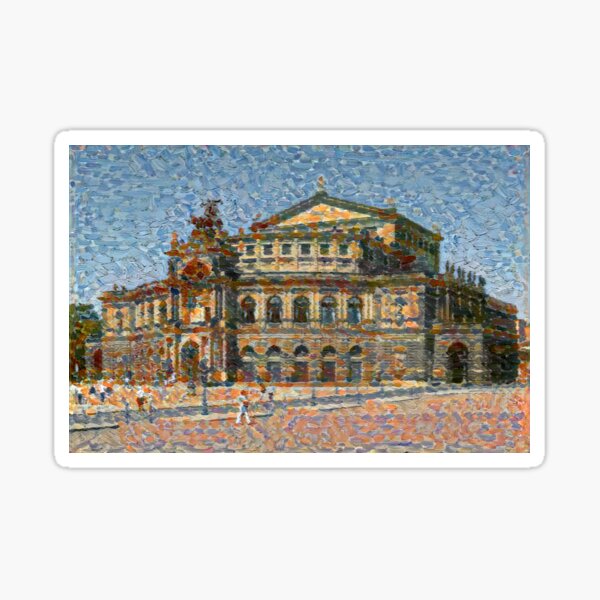 Semperoper pointilistic Sticker