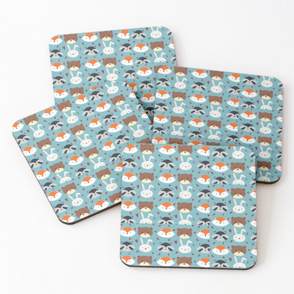 Item preview, Autumn Cute Animal Pattern designed and sold by Swirlstache.