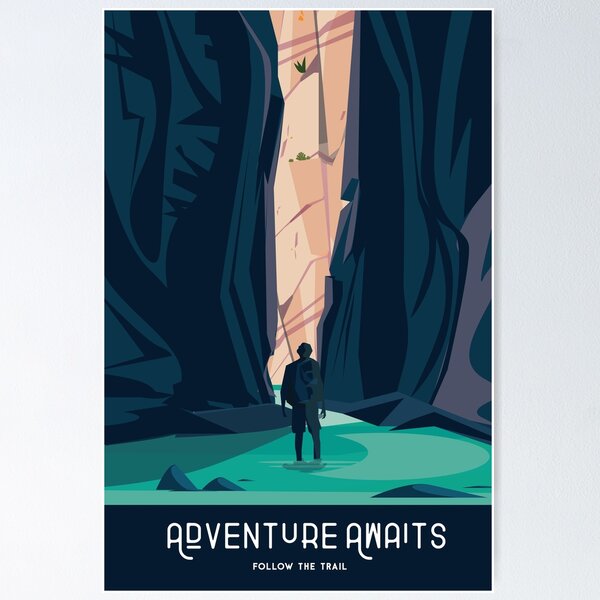 Vista previa del artículo con la obra «Póster Parque Nacional Zion», diseñado y vendido por Arctic frame studio.