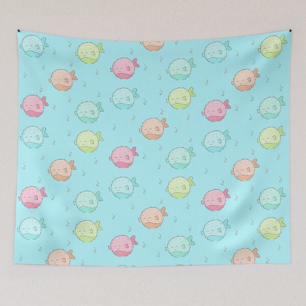 Item preview, Happy Pufferfish designed and sold by PancakeAndLoaf.
