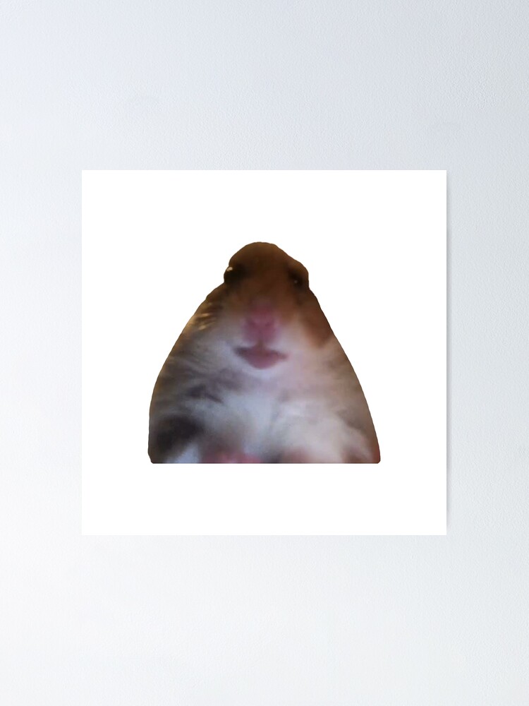 Hamster Starring Meme High Quality Poster By Justmannuy Redbubble