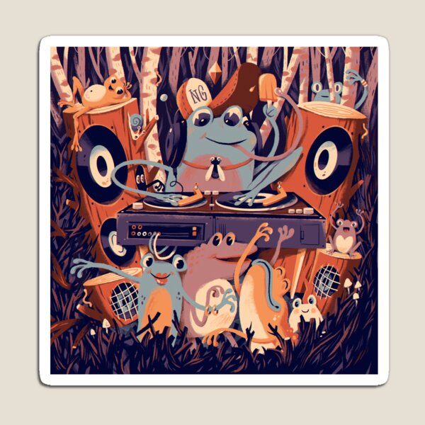 TECHNO FROG Magnet