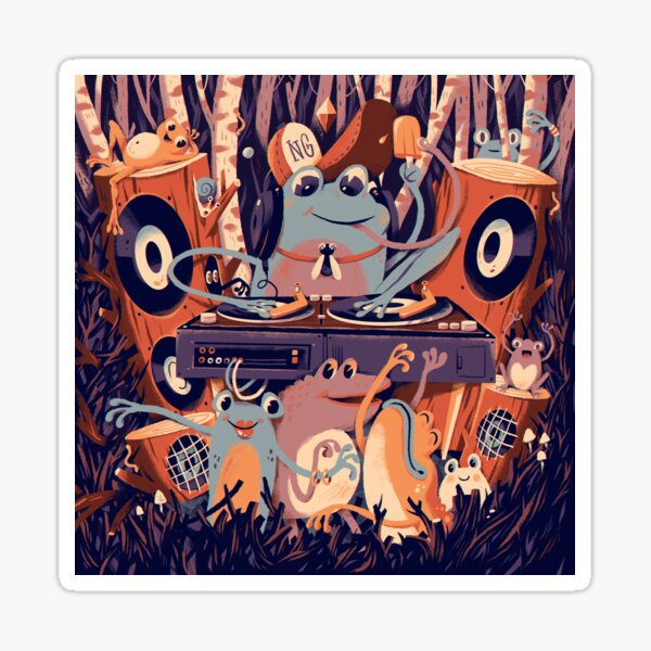 TECHNO FROG Sticker