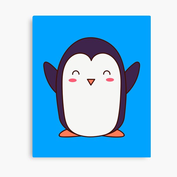 Kawaii Penguin Wall Art Redbubble - nuevo pinguino en adopt me nueva heladeria roblox roblox