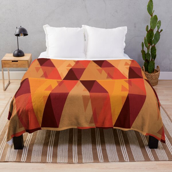 Item preview, Vertical Triangles Pattern – Orange designed and sold by RoguePatterns.