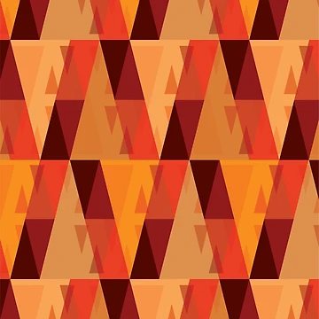 Artwork thumbnail, Vertical Triangles Pattern – Orange by RoguePatterns