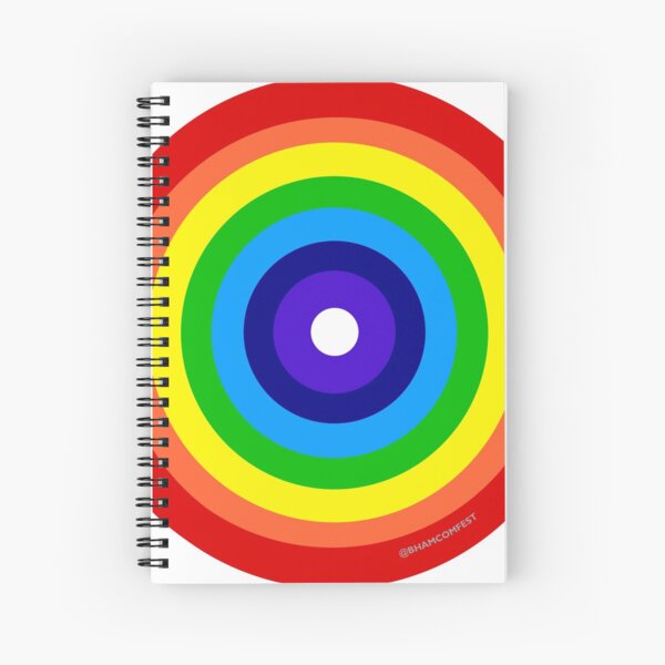 Circular Rainbow Spiral Notebook