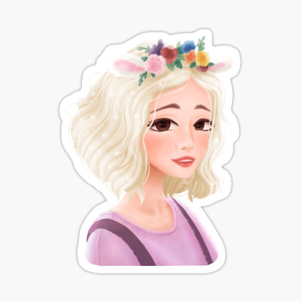 Miss Sheepish (stylized) Sticker