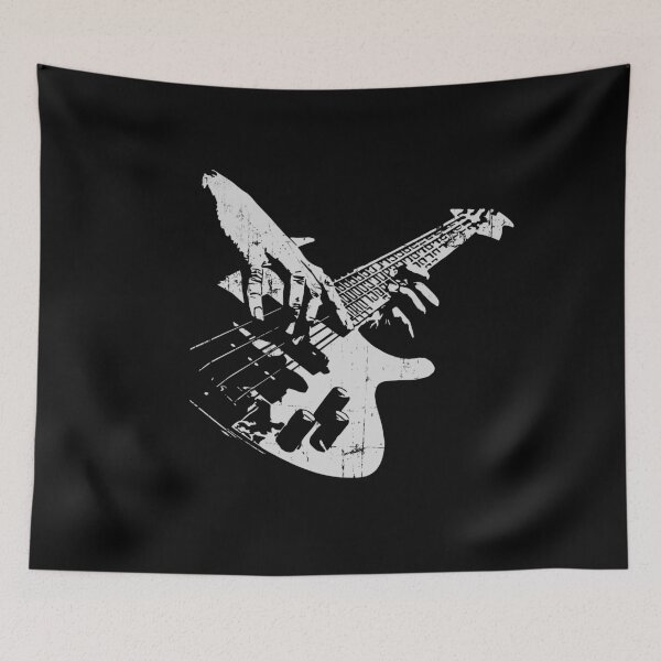 Item preview, Bass guitar vintage gift for bass player designed and sold by Billianidesigns.