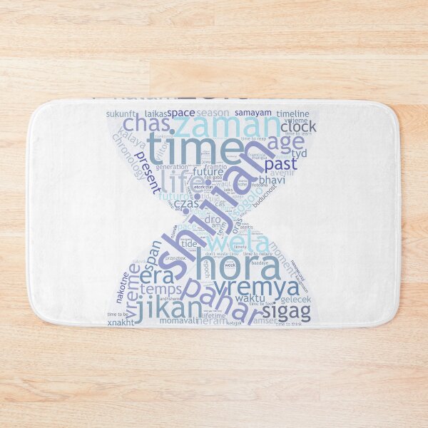 Item preview, Time waits for us, in any language Word Cloud designed and sold by TheArtOfWords.
