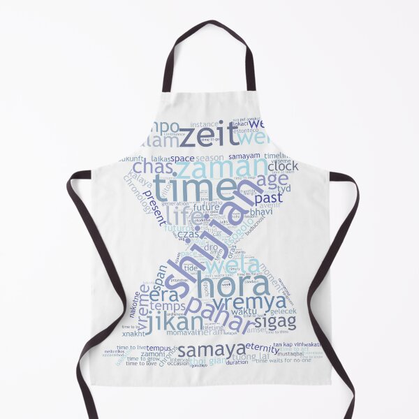 Item preview, Time waits for us, in any language Word Cloud designed and sold by TheArtOfWords.