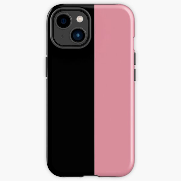 minimalistischer Blackpink-Farbblock vertikal iPhone Robuste Hülle