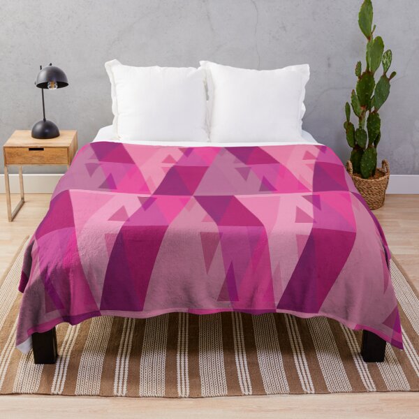 Item preview, Vertical Triangles Pattern – Fuchsia & Pink designed and sold by RoguePatterns.