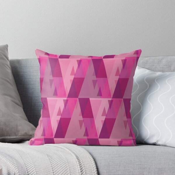 Item preview, Vertical Triangles Pattern – Fuchsia & Pink designed and sold by RoguePatterns.