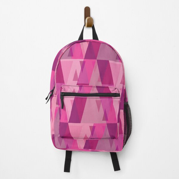 Item preview, Vertical Triangles Pattern – Fuchsia & Pink designed and sold by RoguePatterns.
