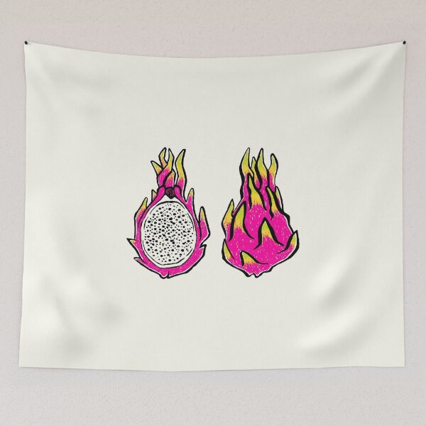Item preview, Dragonfruit or Pitaya. Hand-drawn ink sketchy illustration designed and sold by Anniomoro.