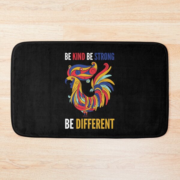 Item preview, Be Kind Be Strong Be Different Colorful Rooster designed and sold by Web CreationsNL.