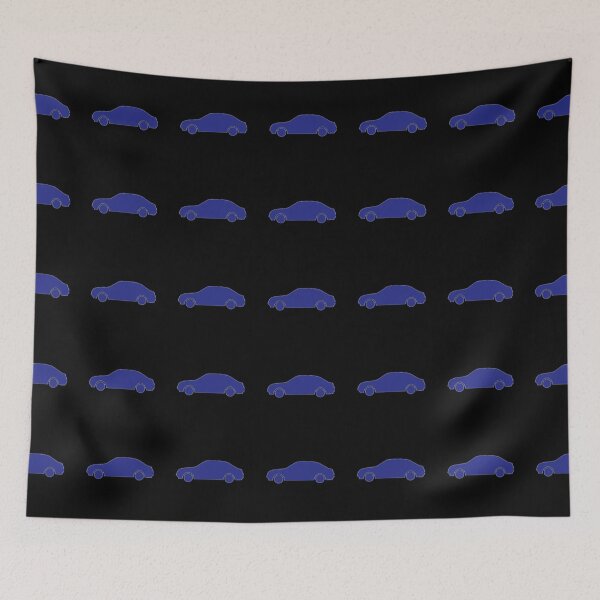 Item preview, Blue cars on black designed and sold by tetibright.