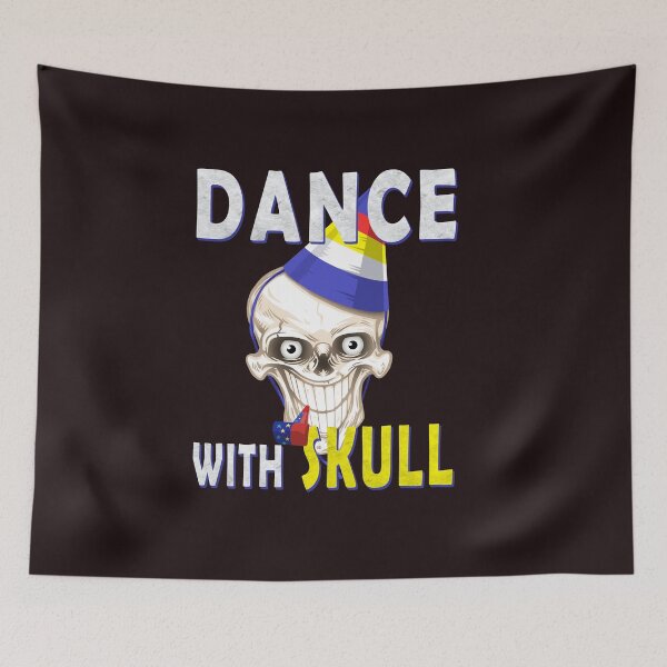 Item preview, Dance with skull halloween, night party, spooky costume designed and sold by Cristian Stefan.