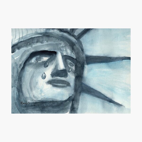 Lady Liberty Weeps Photographic Print