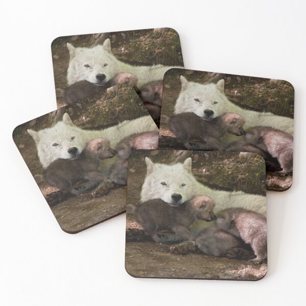 Artikelvorschau, Arctic Wolf And Pups entworfen und verkauft von WolvesOnly.