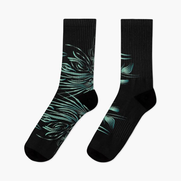 Item preview, Cool Jade Artistic border geometric stickers cool tapestry surf clothing outline designed and sold by glitchman2.