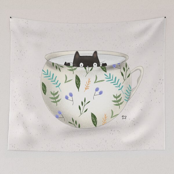 Item preview, Kitty in a mug designed and sold by maryjoak.