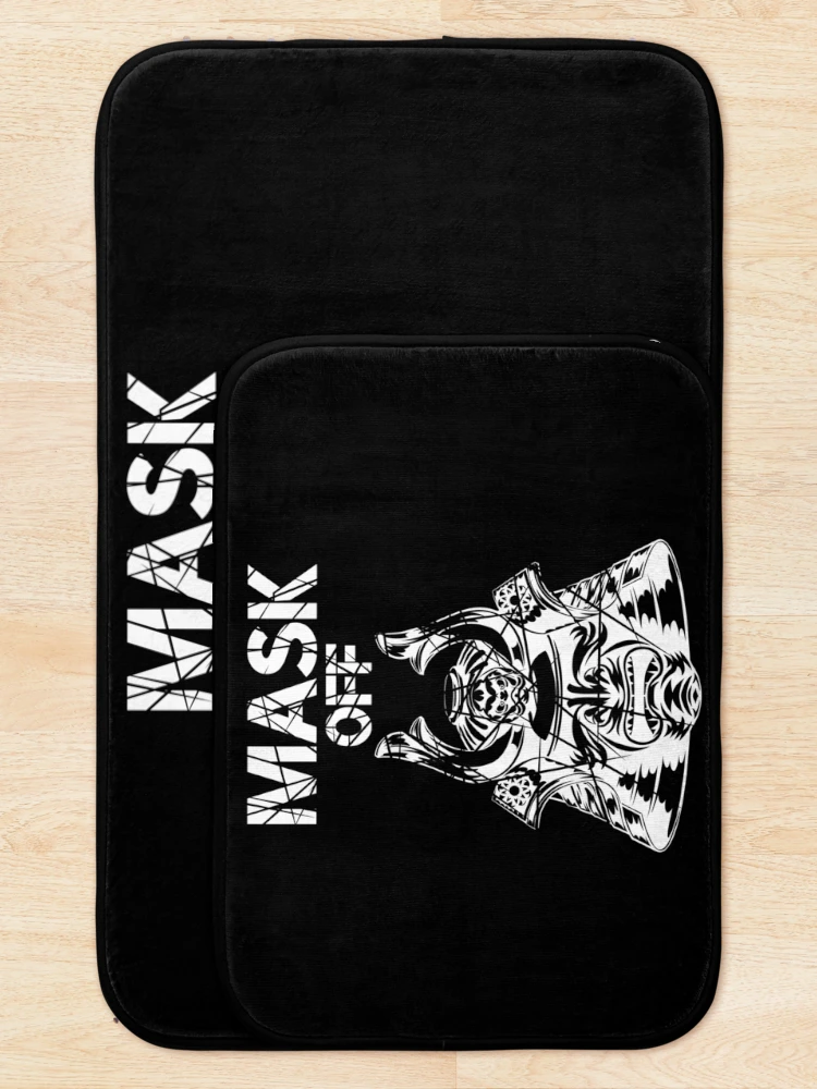Thumbnail 5 of 6, Bath Mat, Mask Off (samurai) designed and sold by RIVEofficial.
