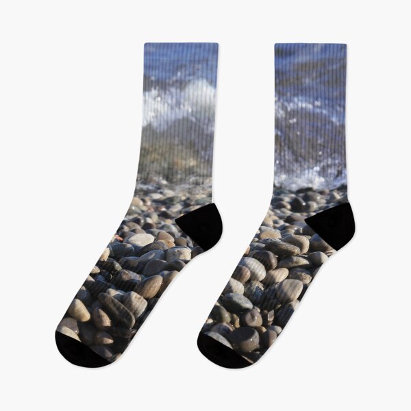 Item preview, Blue Water Waves Crashing on Rock Beach - Photograph designed and sold by MoClan-Graphics.