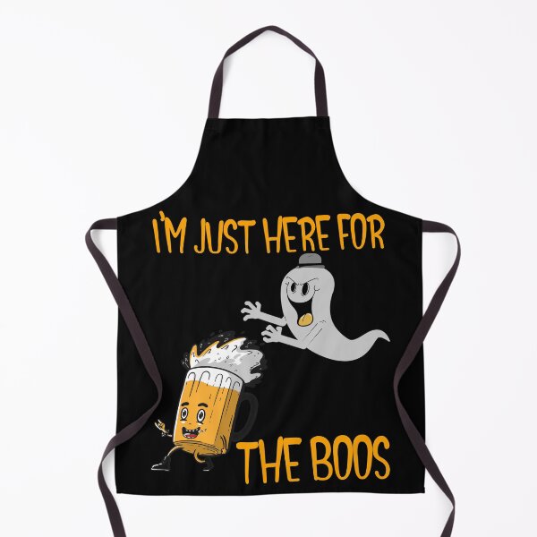 Item preview, I'm Just Here For The Boos Funny Ghost Chasing Beer Halloween Design designed and sold by up4tee.
