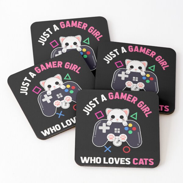 Item preview, Just a gamer girl who loves cats cute gamer cat designed and sold by Artyselley.