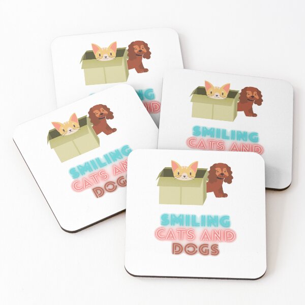Item preview, Smiling Cats and Dogs - Cool Sticker designed and sold by joejiing.