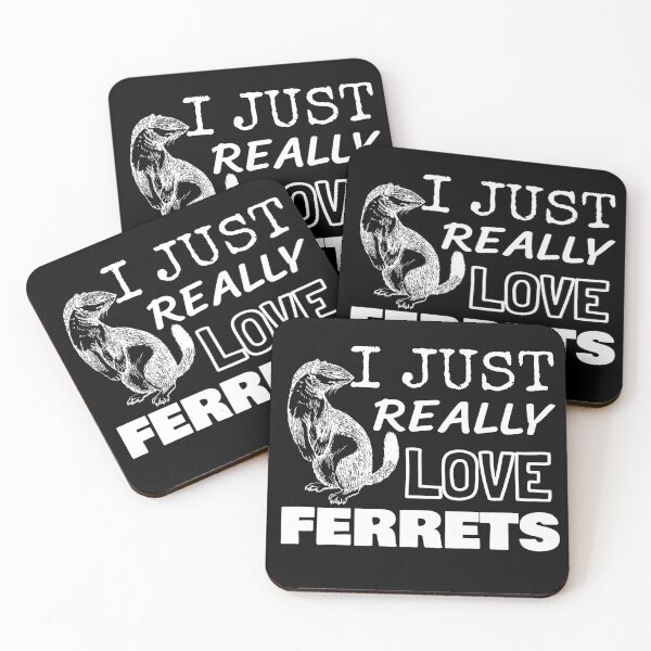 Item preview, I Just Really Love Ferrets designed and sold by jacks-tees.