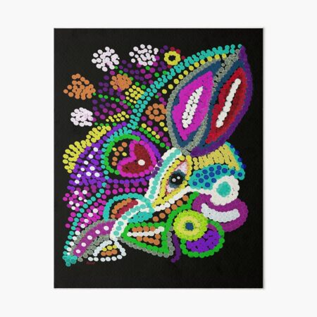 Digital spot painting Art Board Print