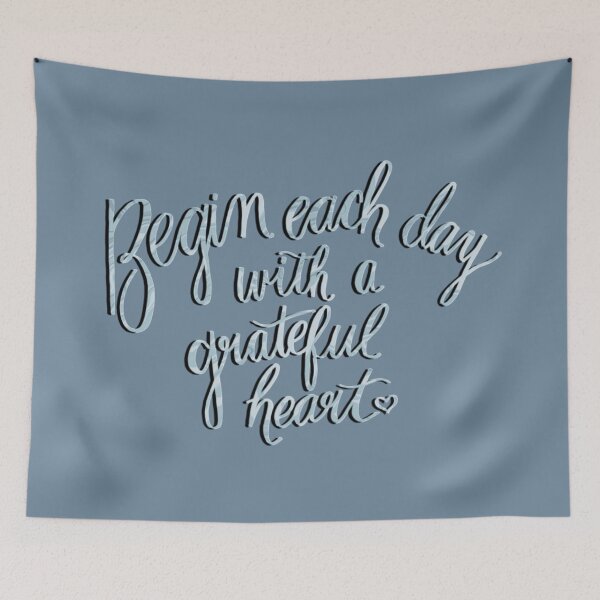 Item preview, Begin Each Day With A Grateful Heart designed and sold by baumgartnerb.