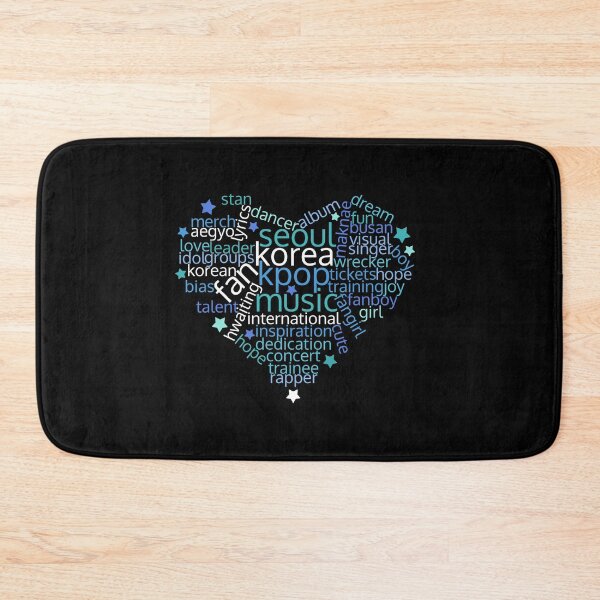 Item preview, KPOP WORD CLOUD Blue Cute Text designed and sold by SugarSaint.
