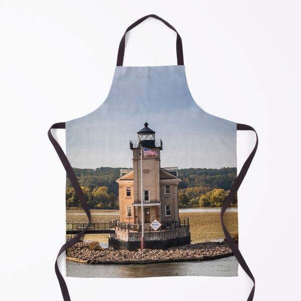 Item preview, Rondout Lighthouse on the Hudson River, Kingston, NY, in early fall designed and sold by Rabbitti.