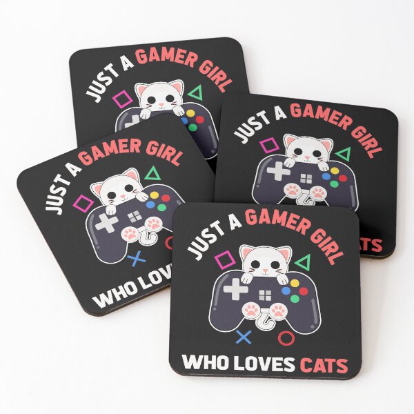 Item preview, Just a gamer girl who loves cats cute gamer cat designed and sold by Artyselley.