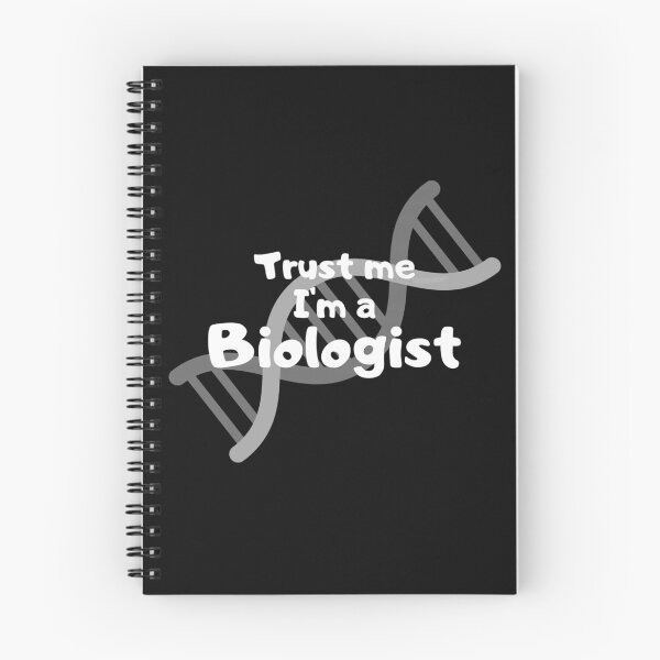 Artikelvorschau, Vertrau mir, ich bin ein Biologen-Zitat über weiße DNA-Buchstaben entworfen und verkauft von rosemarydrawing.