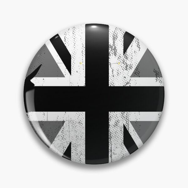 Item preview, UK Union Jack Black and White  flag  designed and sold by scrolla.