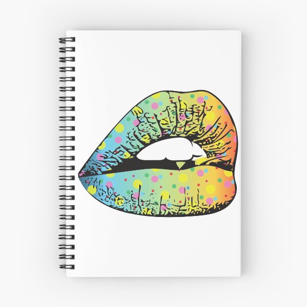 Item preview, Plump Retro Aqua Polka Dot Pattern Lips designed and sold by ItsNikkiArts.