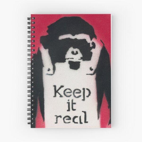 Item preview, BANKSY Keep It Real 2002 - Acrylic and Stencil Spray Paint on Canvas designed and sold by WE-ARE-BANKSY.