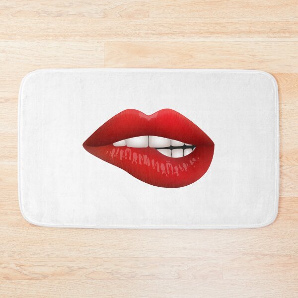Item preview, Biting Red Lips designed and sold by ItsNikkiArts.