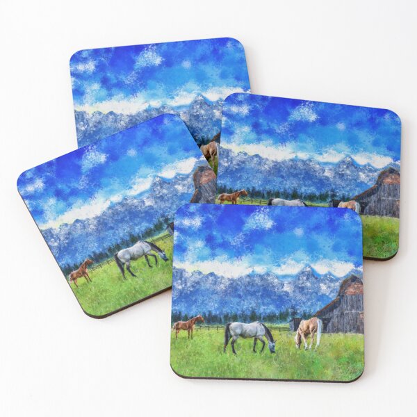 Item preview, Horses In Pasture designed and sold by Tpar.